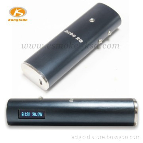 Variable wattage e cig 18350 mod rube 20 mod Stainless steel button